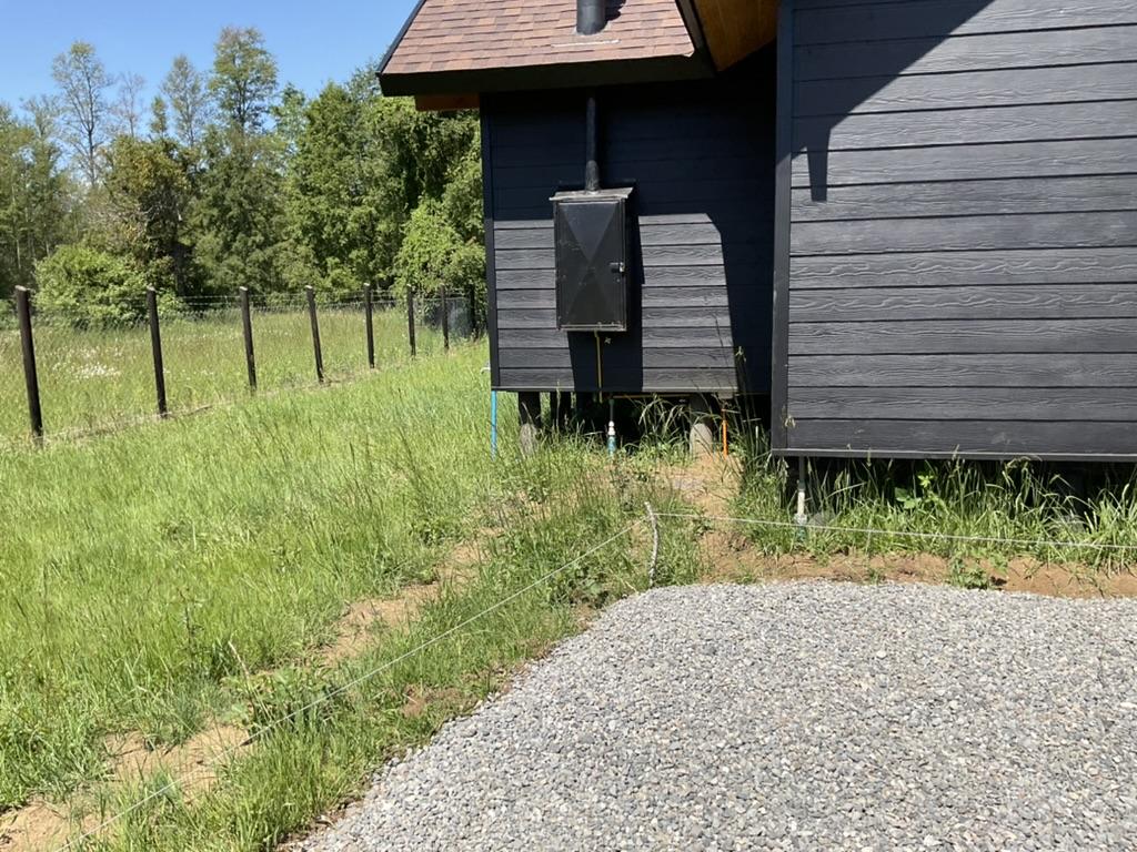 Estado inicial del jardín en Villarrica antes del proyecto