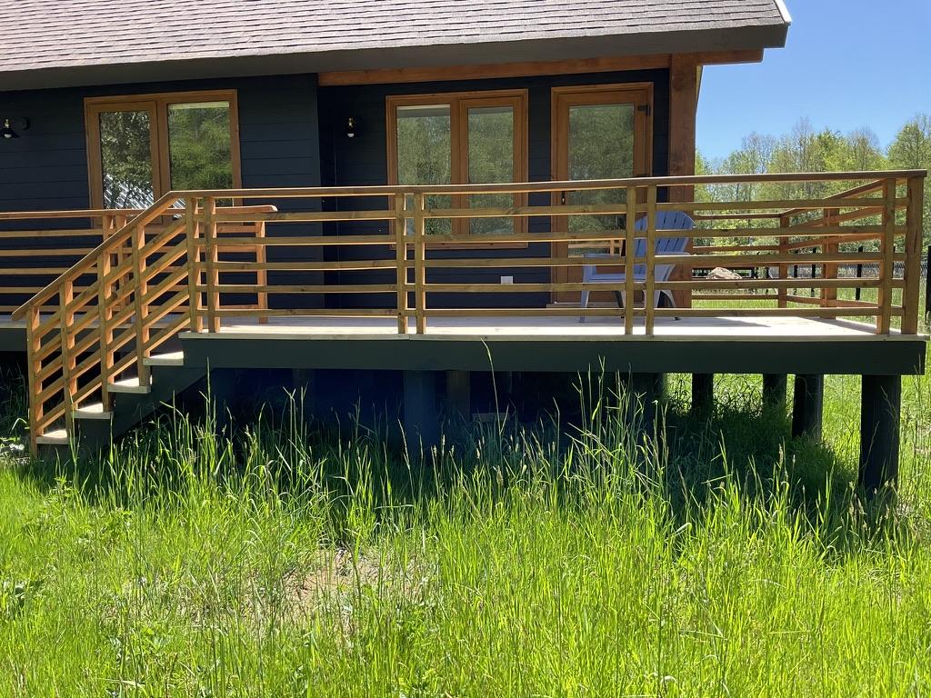 Vista del jardín antes de la creación de macizos